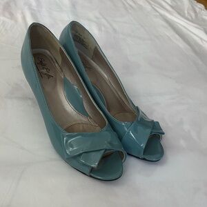 Style & Co. Teal Peep-Toe Heels